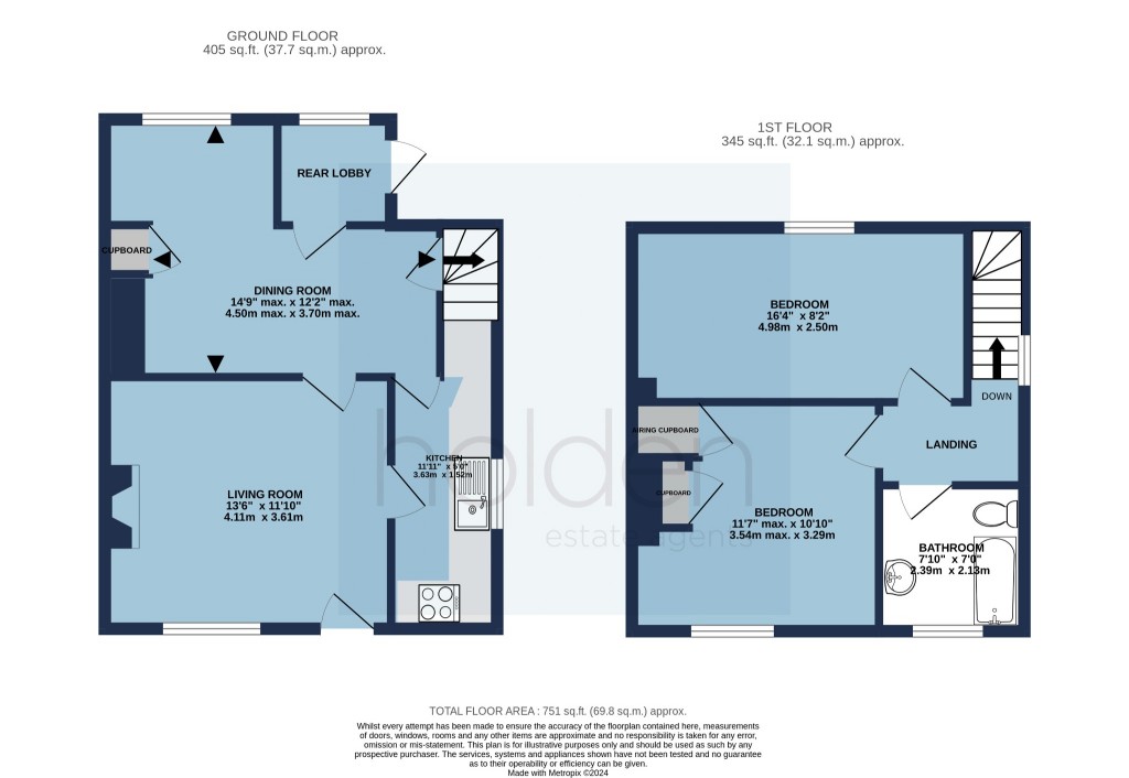 Floorplans For Head Street, Goldhanger