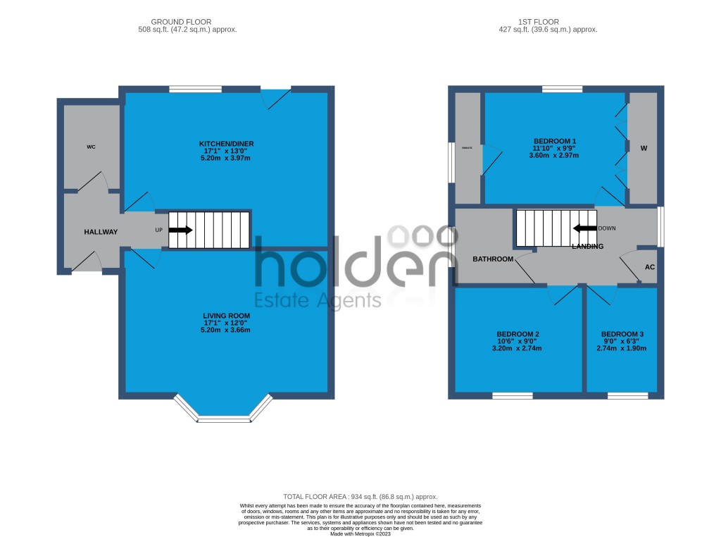 Floorplans For Mayflower Drive, Maldon, Essex, CM9