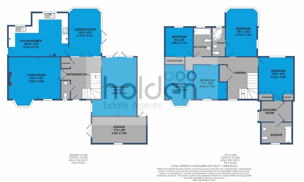 Floorplans For Wellington Road, Maldon, Essex, CM9