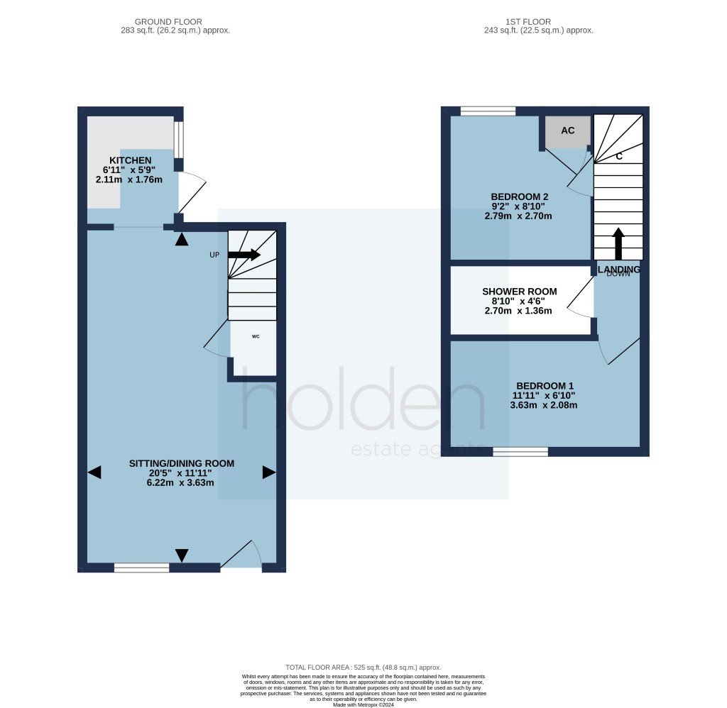 Floorplans For Gate Street, Maldon, Essex, CM9