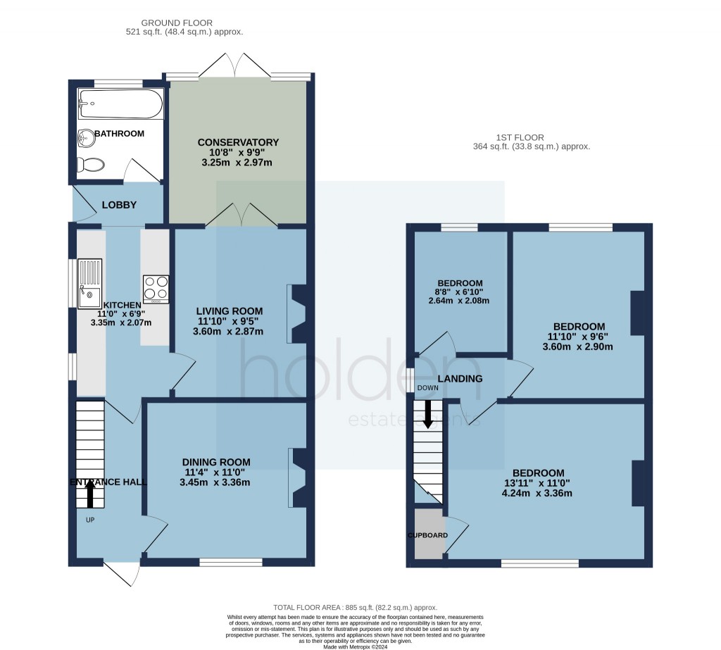 Floorplans For Cross Road, Maldon, Essex, CM9