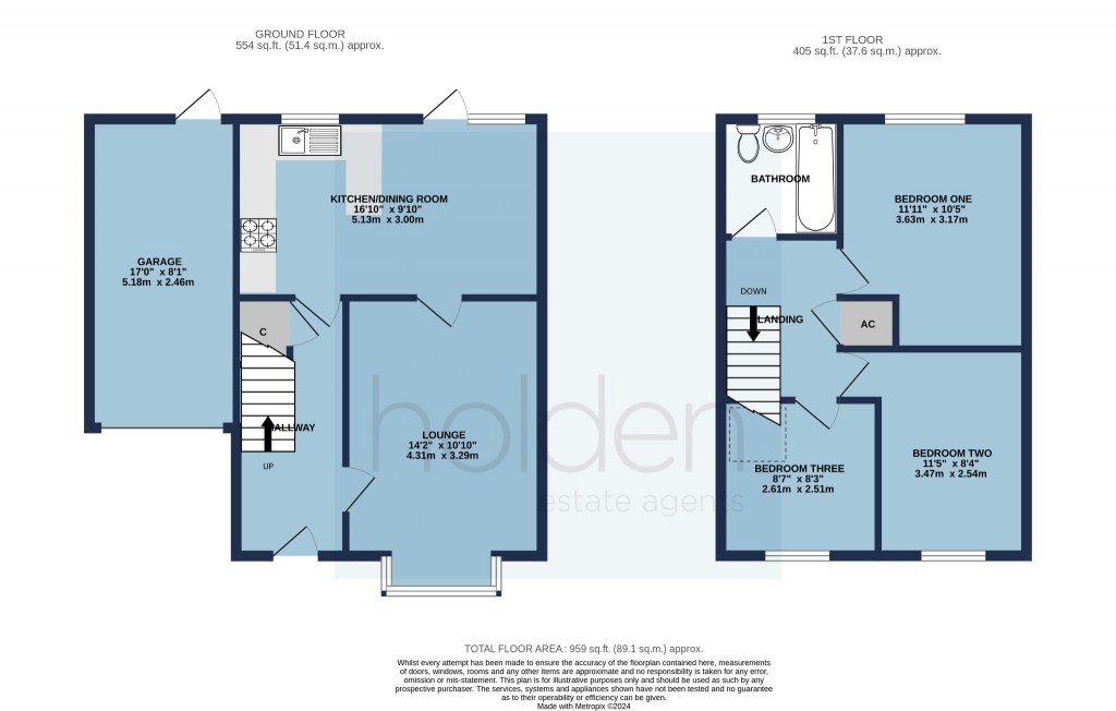 Floorplans For Steeple Close, Heybridge