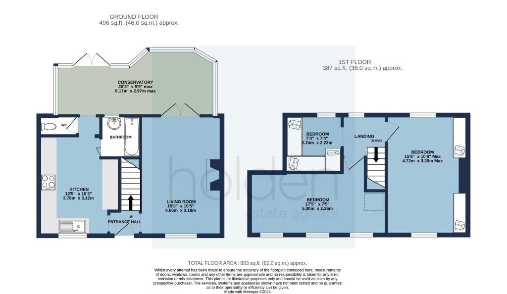 Floorplans For Fitch's Crescent, Maldon, Essex, CM9