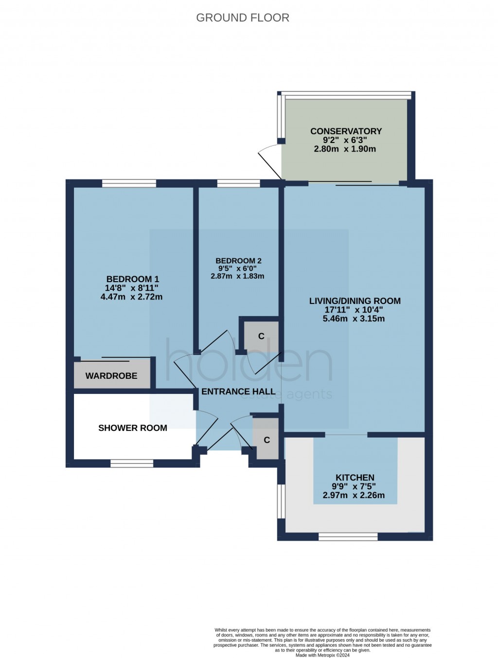 Floorplans For Newnham Green, Maldon, Essex, CM9