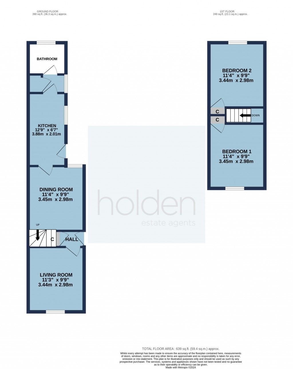 Floorplans For Mill Road, Maldon, Essex, CM9