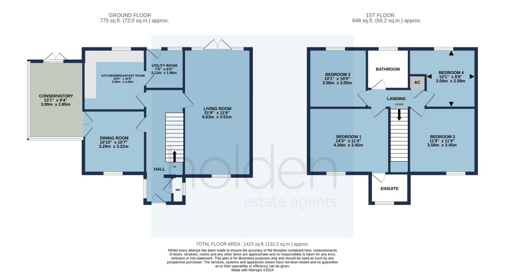 Floorplans For Blackwater Close, Heybridge Basin