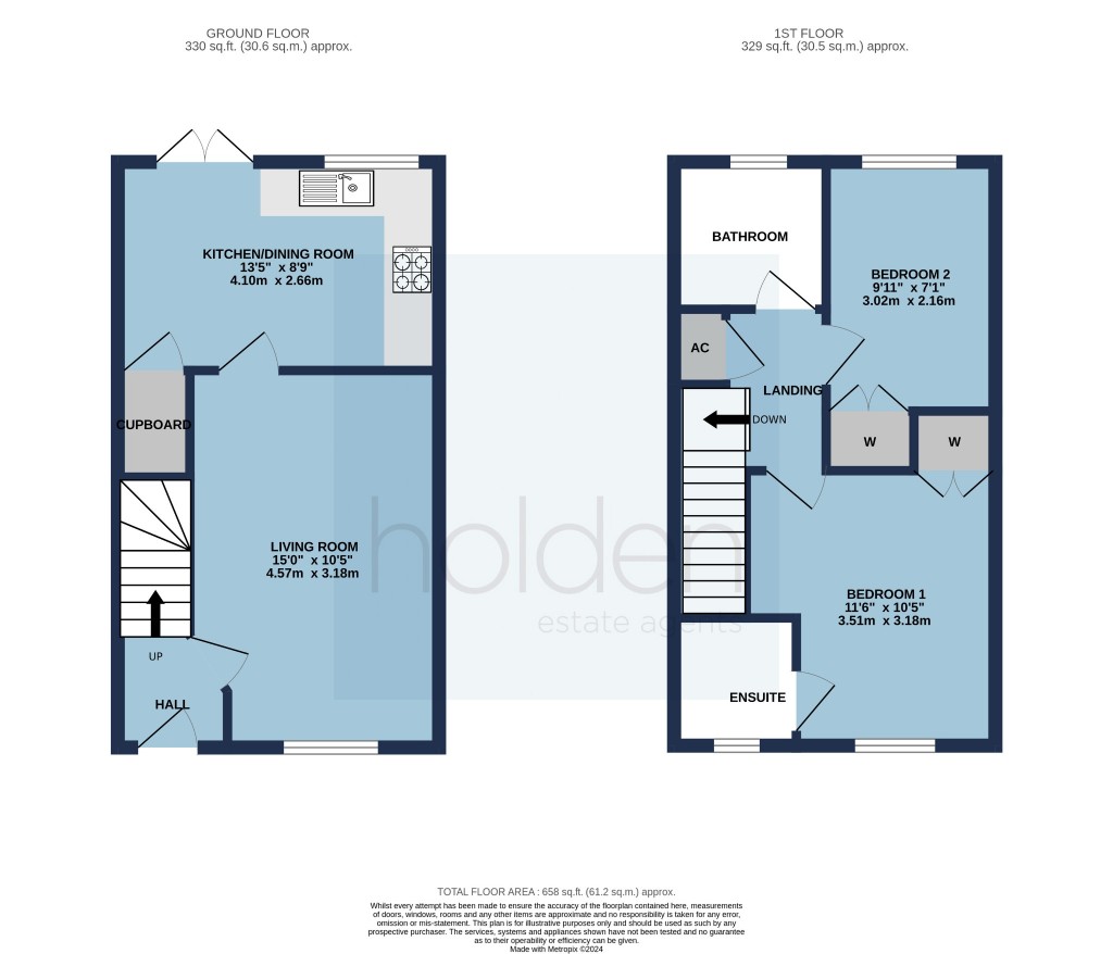 Floorplans For Long Common, Heybridge