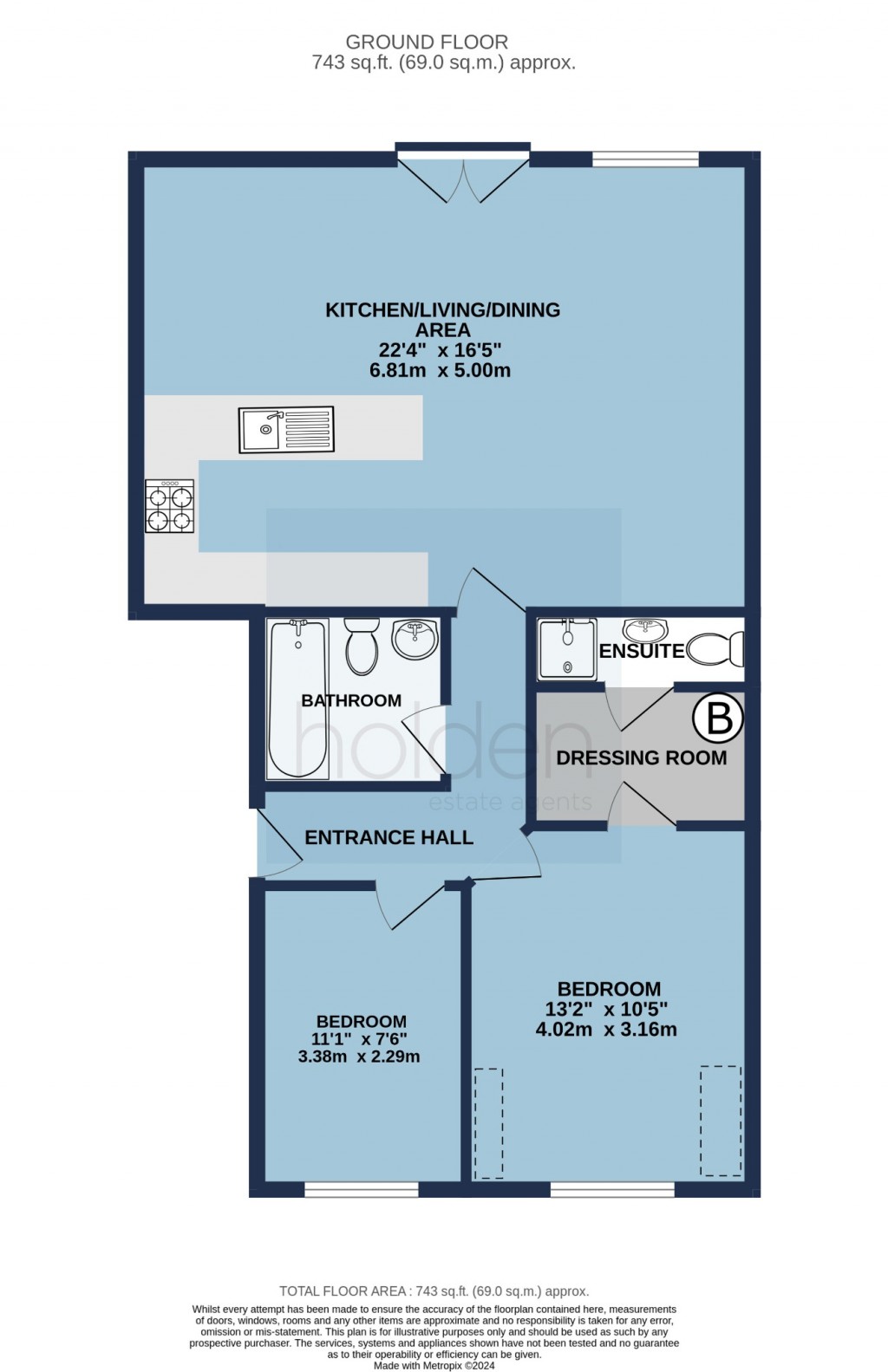 Floorplans For Beacon Hill Court, 20-22 Beacon Hill, Maldon, Essex, CM9