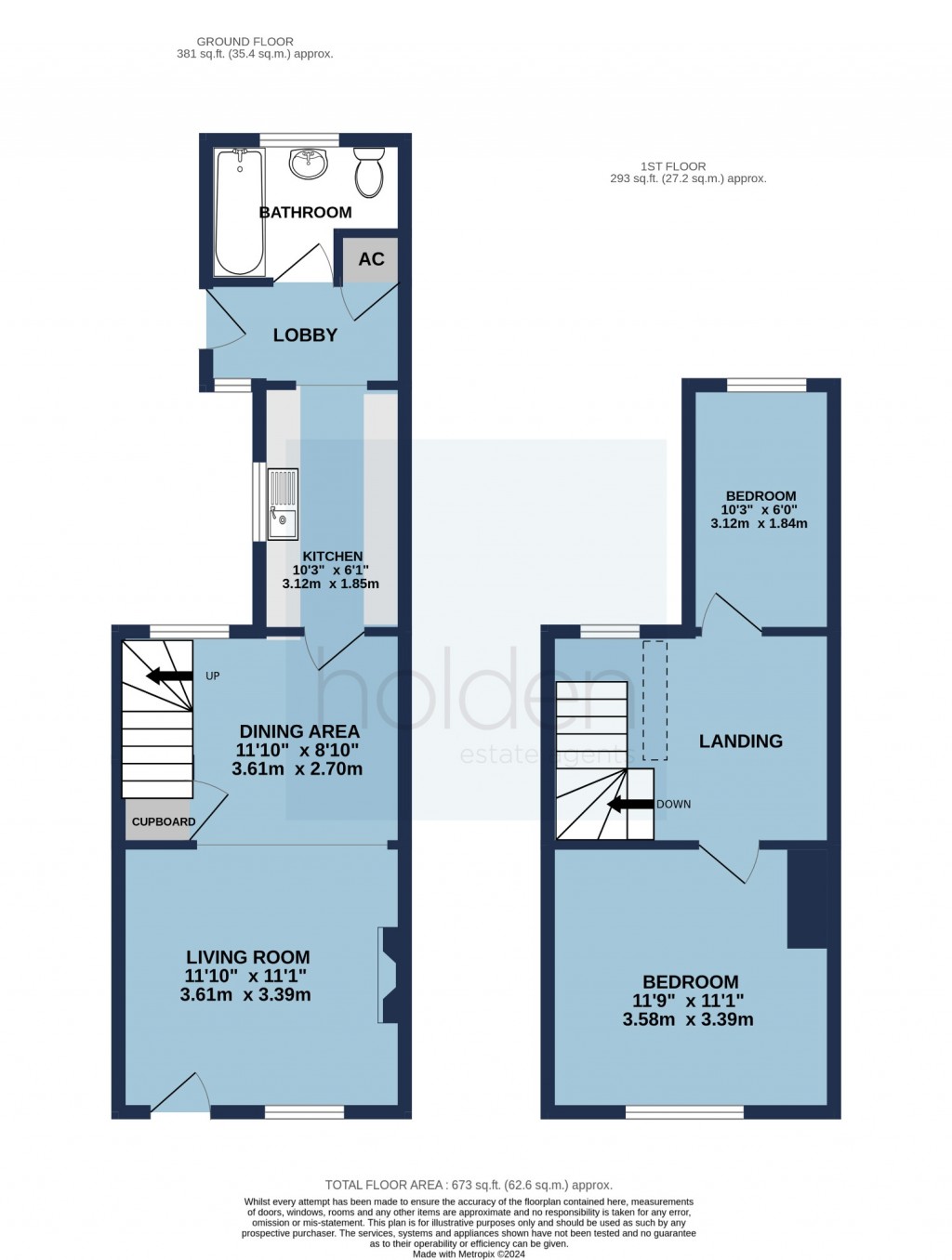 Floorplans For Mount Pleasant, Maldon, Essex, CM9