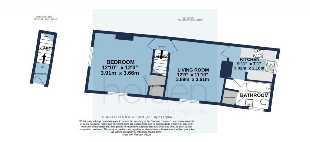 Floorplans For Queen Street, Maldon, CM9