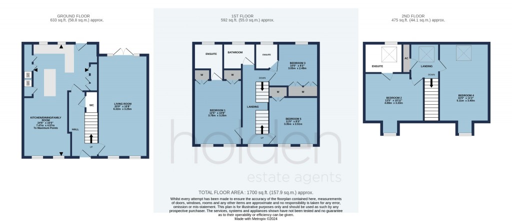 Floorplans For Acorn Close, Heybridge