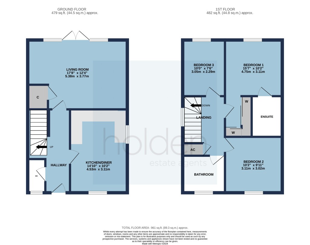 Floorplans For Repertor Drive, Maldon, Essex, CM9