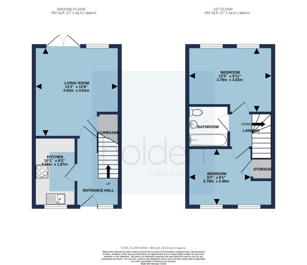 Floorplans For Conyer Close, Maldon, Essex, CM9