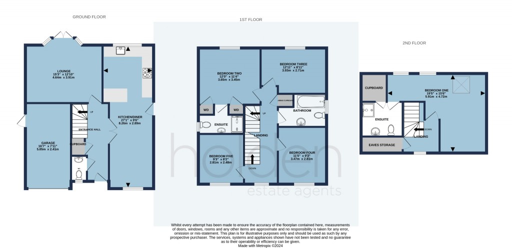 Floorplans For Temple Way, Heybridge