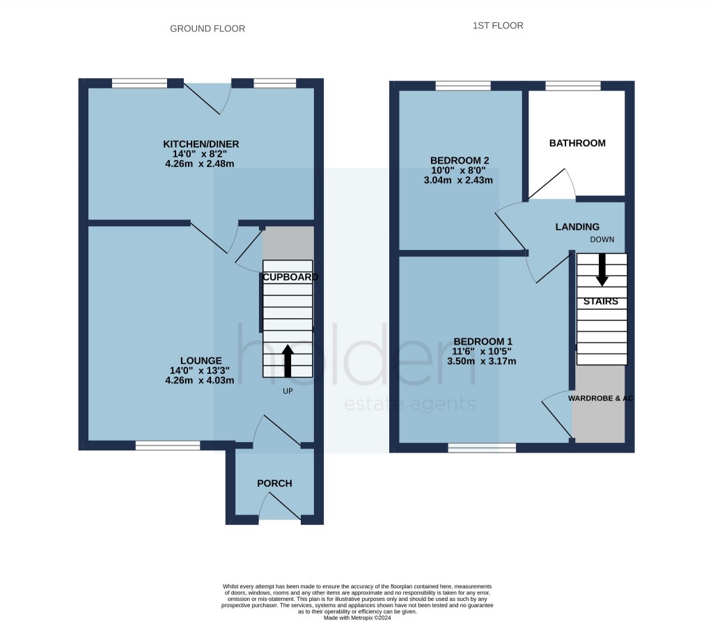 Floorplans For Beaumont Way, Maldon, Essex, CM9