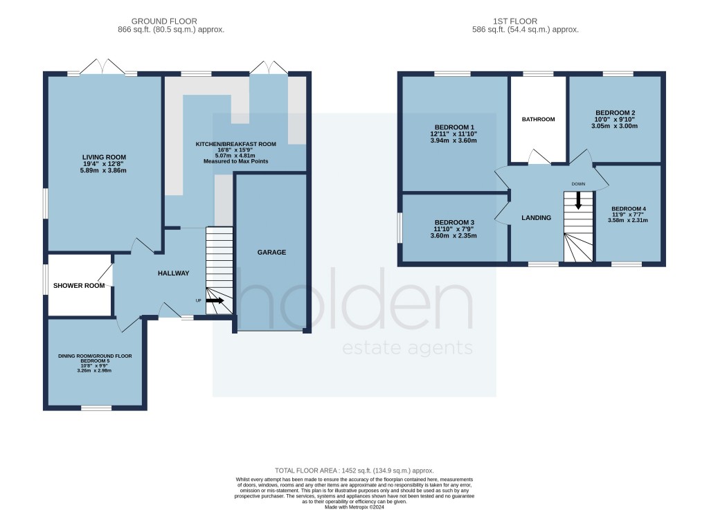 Floorplans For High View, St Lawrence, Southminster