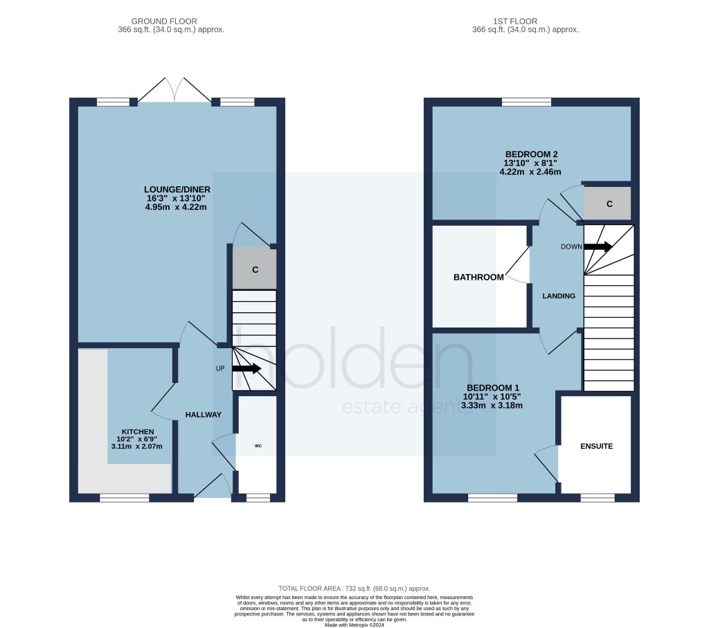 Floorplans For Barbrook Avenue, Heybridge