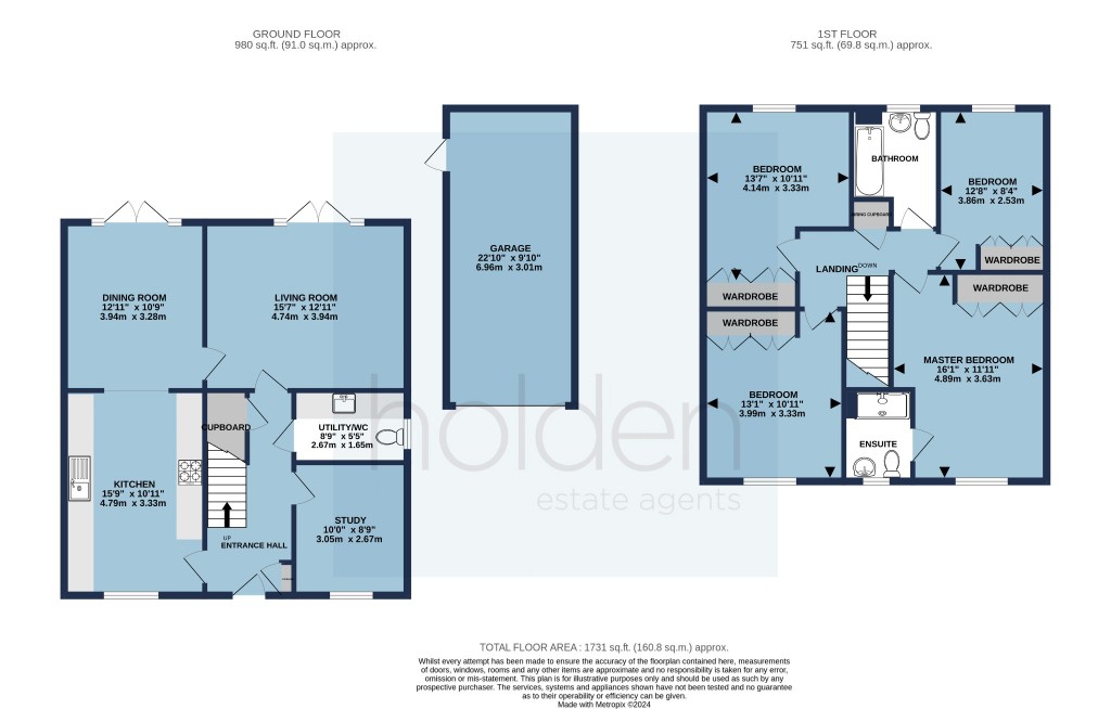 Floorplans For Anson Close, Maldon, Essex, CM9