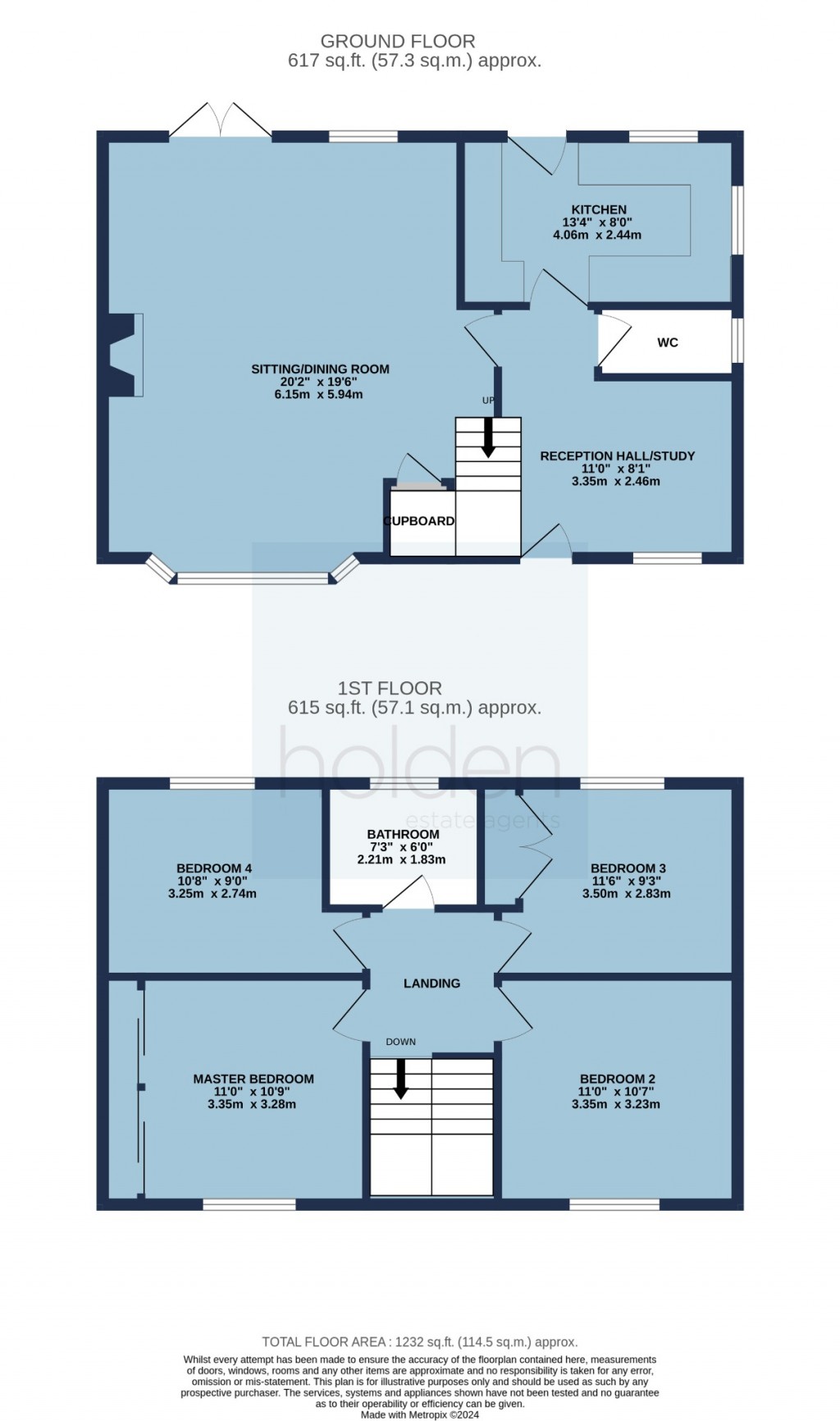 Floorplans For Mead Pastures, Woodham Walter, CM9 6PY