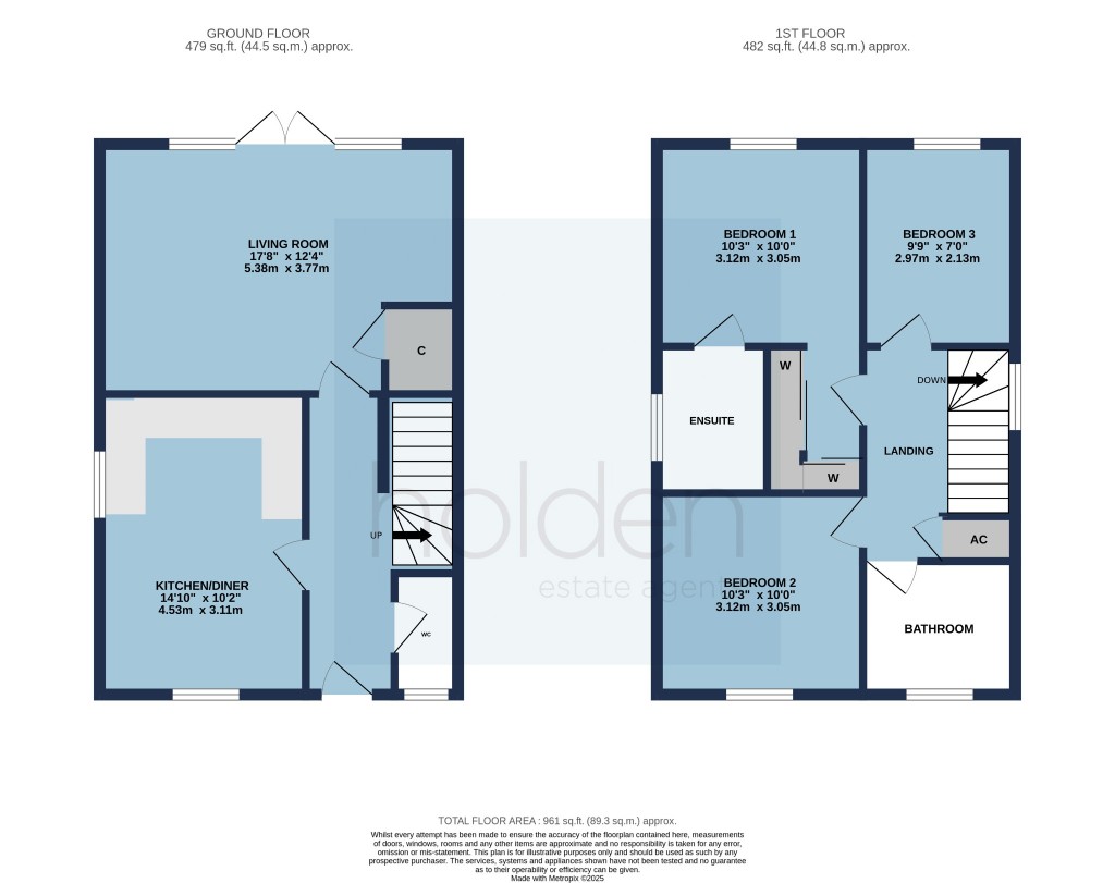 Floorplans For Regatta Way, Maldon, Essex, CM9