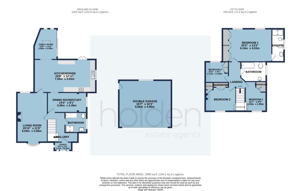 Floorplans For Post Office Lane, Little Totham, Maldon, Essex