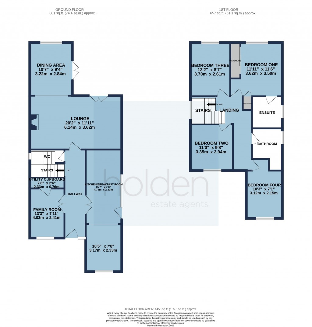 Floorplans For Dykes Chase, Maldon, Essex, CM9