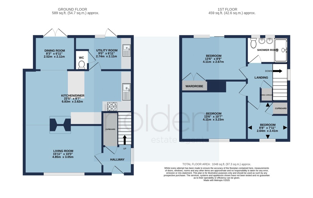 Floorplans For Hall Estate, Goldhanger